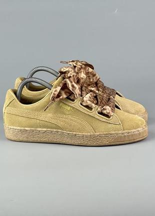 Фирменные кожаные кроссовки ess puma suede