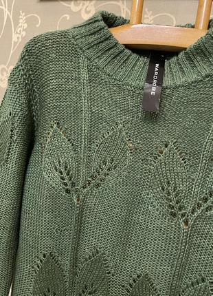 Очень красивый и стильный брендовый вязаный свитер 21.4 фото