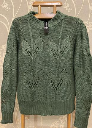 Очень красивый и стильный брендовый вязаный свитер 21.6 фото