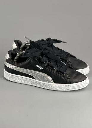 Фирменные кожаные кроссовки puma basket1 фото