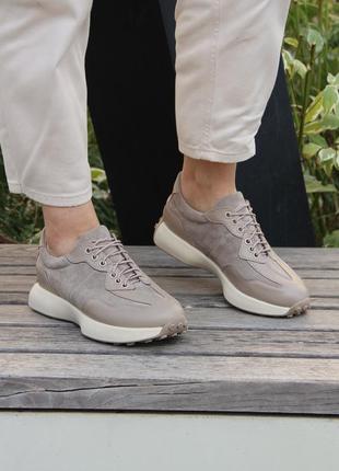 Женские кожаные кроссовки ptaha_shoes