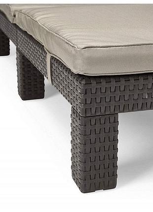 Шезлонг keter daytona deluxe с мягкими подушками 6