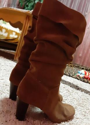 Замшевые демисезонные ботинки, сапожки3 фото