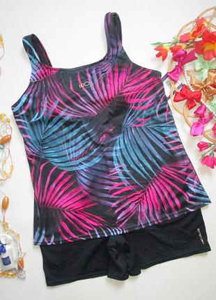 Шикарный слитный спортивный купальник батал с шортами nabaiji decathlon 🌺💖🌺