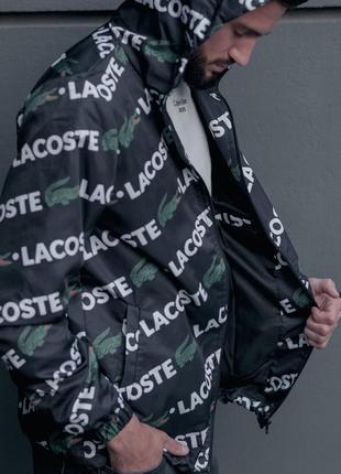 Мужская демисезонная куртка ветровка мужская осенняя ветровка lacoste3 фото