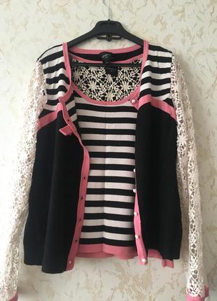 Шикарний трикотажний комплект двійка  sparkle