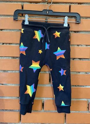 Спортивні утеплені  штани в зірочки next 1,5-2 р ( 92 см).