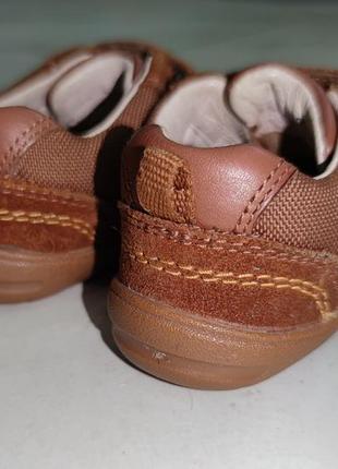 Кожанные ботинки сникерсы кроссовки на мальчика start-rite 22 (14,2 см)8 фото