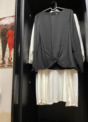 Блуза черная новая оверсайз