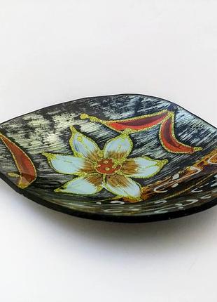 Декоративное блюдце, стекло, miremm decoregal. из англии.