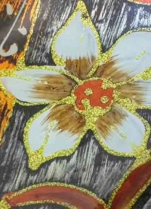 Декоративное блюдце, стекло, miremm decoregal. из англии.