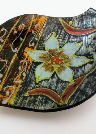 Декоративное блюдце, стекло, miremm decoregal. из англии.