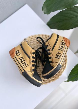 Кеди черевики хайтопи zara 15см