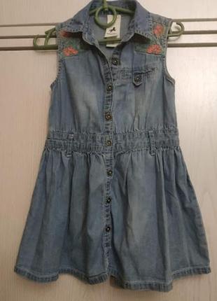 Джинсовый сарафанчик для девочки от palomino