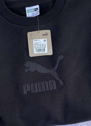 Світшот puma classics elevated crew ( теплий)5 фото