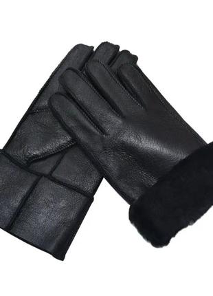 Натуральные кожаные перчатки на натуральной овчине корея люкс кожа и натуральный мех