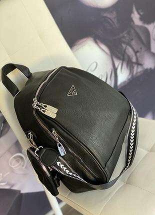 New-2023💣🚀нереально стильный рюкзак с акцентным текстильным ремнем и монетницей💣🚀люкс качество🚀3 фото