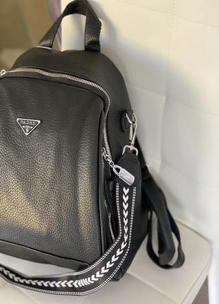 New-2023💣🚀нереально стильный рюкзак с акцентным текстильным ремнем и монетницей💣🚀люкс качество🚀4 фото