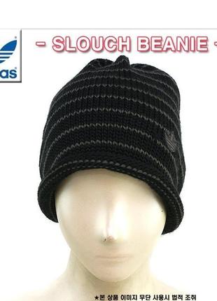 Стильна шапка adidas originals slouch beanie черн2 фото