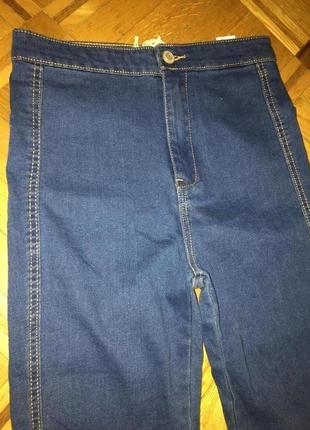Шикарные высоченная посадка фирменные джинсы8 фото