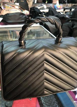 Классическая черная женская сумка4 фото