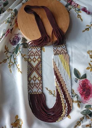 Гердан з бісеру круговий гердан 6