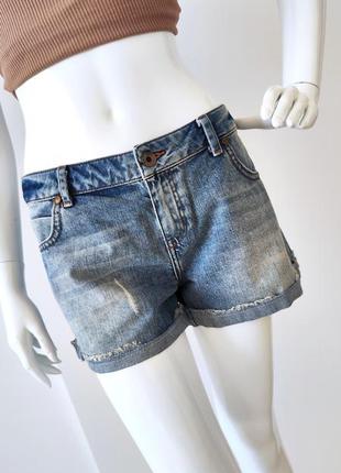 Короткі шорти джинсові, низька посадка8 фото