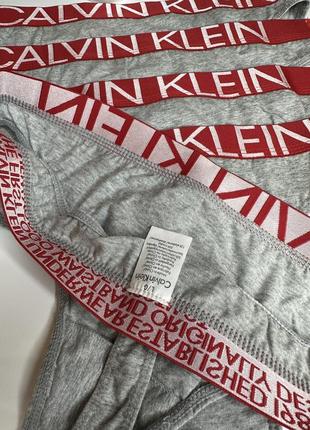 Трусики стринги женские calvin klein empire нижнее белье хлопок, комплект 5 штук, размер l2 фото