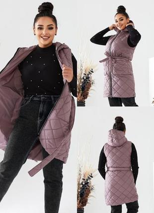 Жилетка💕 плащевки лаке силикон 150