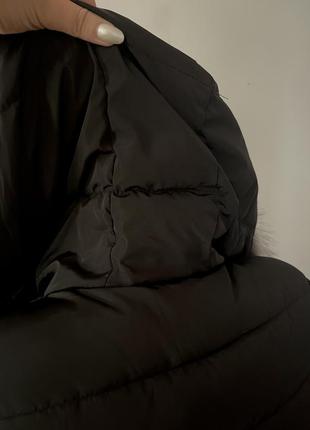 Длинная зимняя куртка распродаж, с искусственным мехом, размер s, m, l.10 фото
