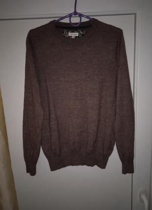 Базовий светр з контрастними ліктями1 фото