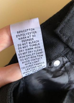 Джинсы boohoo бохо черные с разрезами с дырками на коленях с высокой посадкой талией10 фото