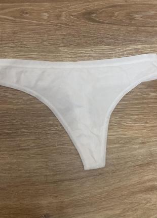Шикарные, трусики, базовые, бикини, белого цвета, от дорогого бренда: lindex👌