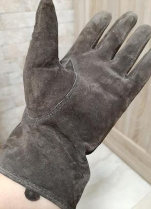Шкіряні замшеві рукавички6 фото