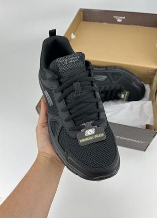 Кросівки skechers track 52631 bbk чорні, оригінальні кросівки скейчерс трак чоловічі2 фото