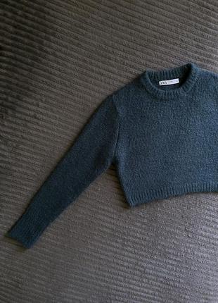 Укороченный шерстяной свитер шерсть шерстяной шерсть шерстяной шерстяной9 фото