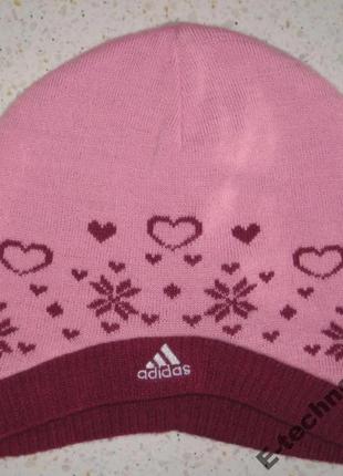 Стильна тепла жіноча шапка adidas w beanie v31388