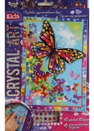 Мозаїка з кристалів  crystal art kids  02 метелики tm danko toys (1/20)