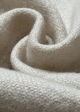 Италия кашемировый шарф кашемир шерстяной шарф молочный2 фото