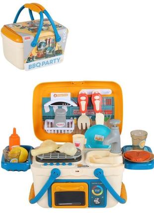 Іграшкова дитяча кухня vanyeh 13m02 плита/валіза