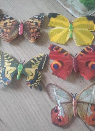 Набір метеликів декоративних 11 шт2 фото