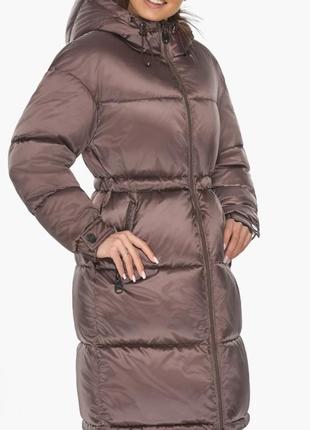 Теплая жіноча зимова куртка-повітряник braggart  angel's fluff air3 matrix, оригінал, німеччина8 фото