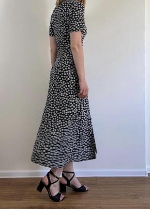 Идеальное винтажное платье макси/ меди в цветочный принт3 фото