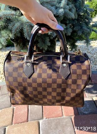 Дорожня сумка міні унісек в клітинку дорожня сумка в стилі louis vuitton жіноча сумка луи виттон сумка в стиль луї віттон