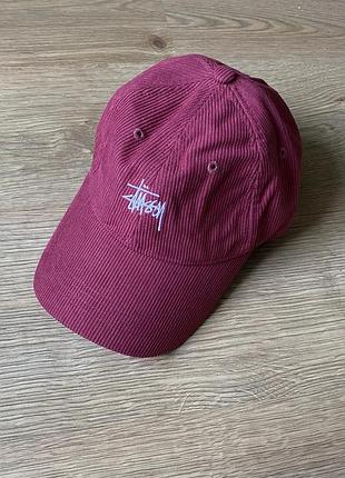 Вельветовая кепка stussy/ блайзер стуху/ оригинал
