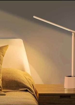 Настільна лампа baseus smart lamp led акумуляторна 2200 маг.сенсорна складна безпечна для очей usb