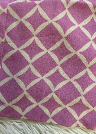 Розовая мини юбка в геометрический принт mango4 фото