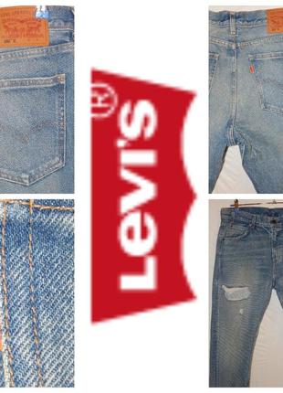 Женские джинсы levi's 505 c cropped orange tab8 фото