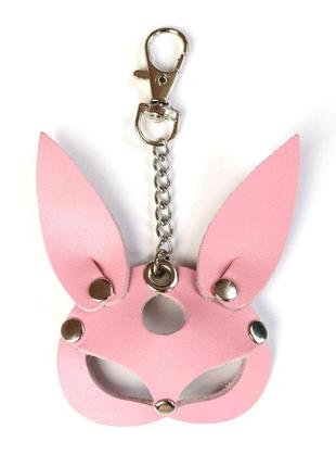 Брелок на карабине для ключей art of sex bunny, розовый1 фото