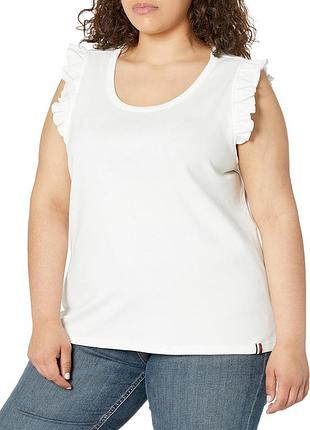 Жіноча майка tommy hilfiger з рюшами